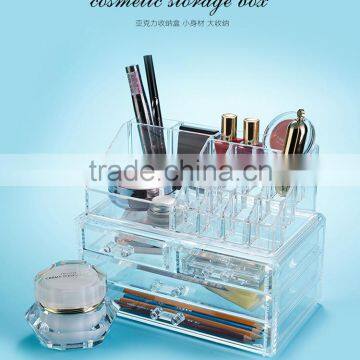 Receive cosmetic boxes, jewelry boxes Four drawer acrylics transparent plastic boxes