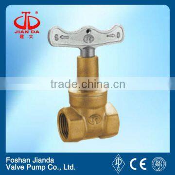 Threaded end copper gate valve with lock