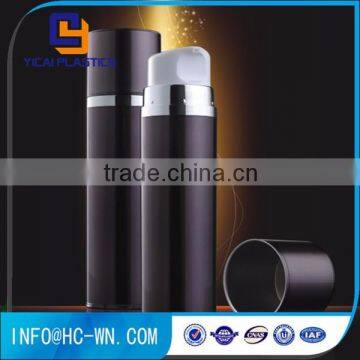 black color cosmetics plastic airless bottle 30ml