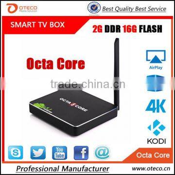 2015 New CSA90 2g/16g RK3368 dual band wifi Real Octa core Android 5.1 Smart tv box