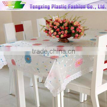 beautiful printed pvc tablecloth