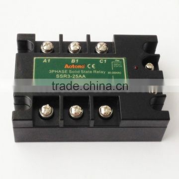 Solid state relay SSR3-25AA 25A three phase electric relay