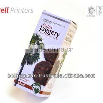 Palm Jaggery Juice packaging - Special organic Indian beverage commercial/supermarket retail food packaging