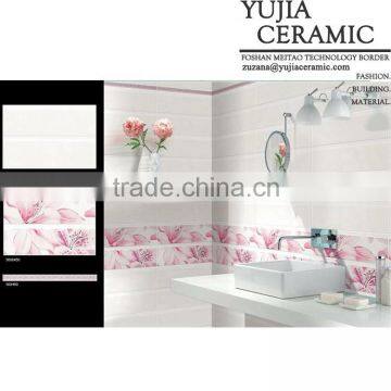 White ceramic tiles 3d inject printed tiles for bathroom