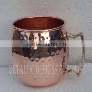 Copper Moscow Mule Hammered Mug -16 Oz