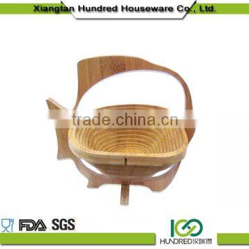 Latest made in China bamboo folding fruit basket