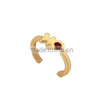 Like Fish Pattern Design 14K Gold Plated Ring For Girl