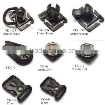 Yukai Plastic 25mm Width 1inch Colorful Plastic Side Release Buckle for Bags photo-3