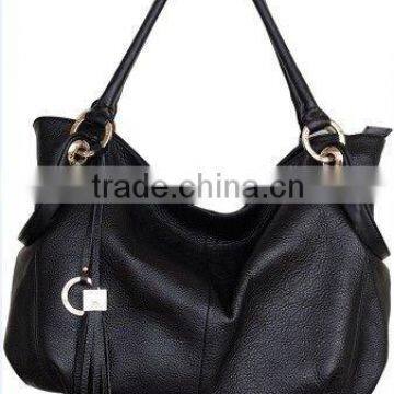 2012 the Newest Black Lady Genuine Leather Handbags