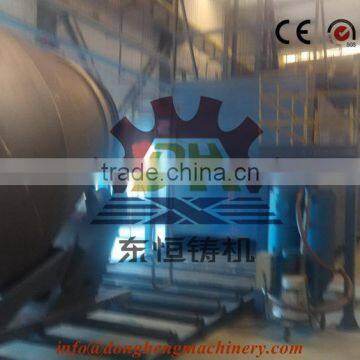 engineer install Q69 series Roller Conveyor type Sand Blasting Equipment