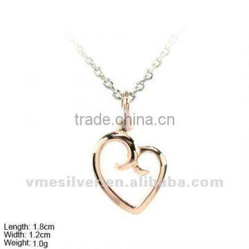 [PSA-0994b] 925 Silver Religion Pendant/Charm, Heart Charm/ Pendant,Silver Charm/Pendant