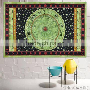 Indian Zodiac Astrology Tapestry