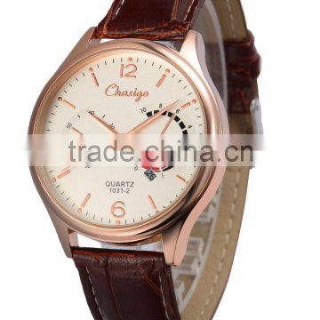 Chaxigo branded classic watch men leather wrist watches alibaba wholesale watches