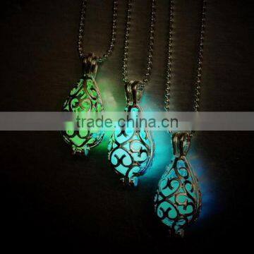 Glow in the Dark Mermaid Tear Teardrop Glow Locket