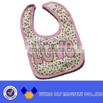 fashionable soft baby bib with many lovely patterns