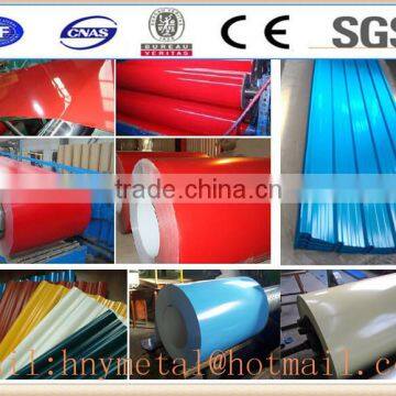 Coated material with PVC PVDF PE Cold Dip Galvanized Prepainted Steel