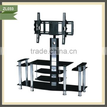 laminated 3 shelf glass new glass tv stand