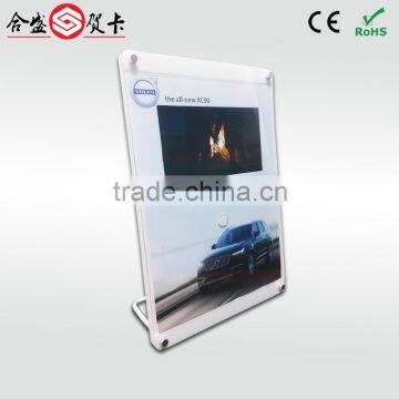 high-end 7" acrylic video display,led acrylic display,lcd brochure display stand