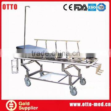 Adjustable Stainless Steel Stretcher Trolley