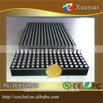 P6-16x32RGB (9.6X19.2CM) Indoor Indoor P6 (3IN1) Full Color SMD Unit Board 8 Scanning 75 HUB P6 Led Display Module photo-3