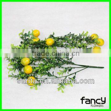 high quality 11 pieces artificial mini lemon fruit