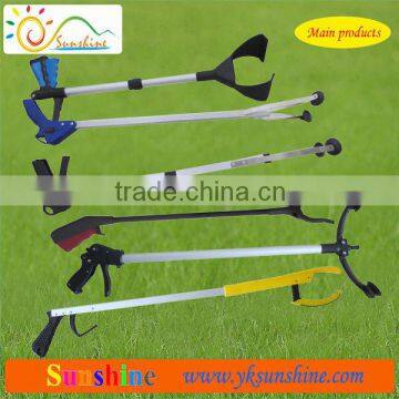 Trash litter vacuum cup hand reacher pick up stick picker grabber grabbing tool long grabber