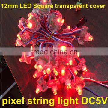 Transparent Cover Magenic Color 0.3w/pc 12mm Dc5v Led Pixel Light String Supplier's Choice photo-2