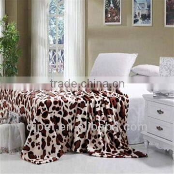 100% polyester rotary print dark ground fleece blanket