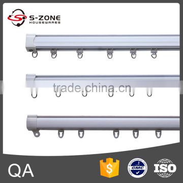 high grade pvc double curtain rail with quality curtain track