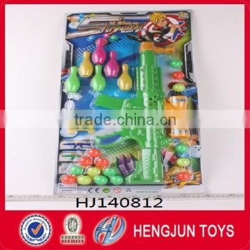 2015 Wholesale cheap plastic table tennis gun set