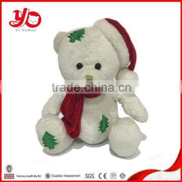 Wholesale Soft animal bear toy plush hat bear toy with scarf