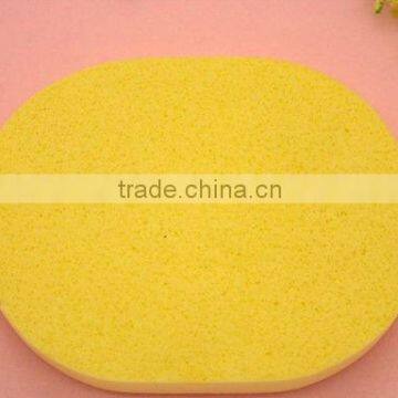 yellow PVA face sponge & yellow facial sponges