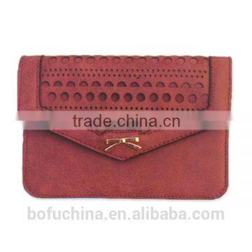 Vintage Style Small Saddle Leather Envelope Clutch Bag Women's Bag