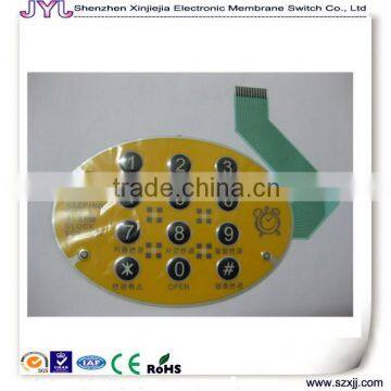 front panel overlay keypad / touch screen panel / Film switch /touch screen overlay