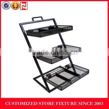 New designed metal food display rack for supermarket