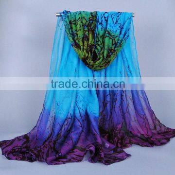 Tree Branch Pattern Viscose Scarf women new fashion Pashmina shawl Voile Scarves 180*100