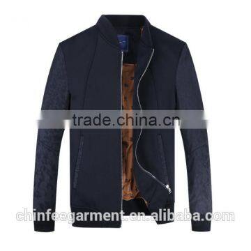 Elegant Mens Slim Zipper Up Jackets Coats photo-2