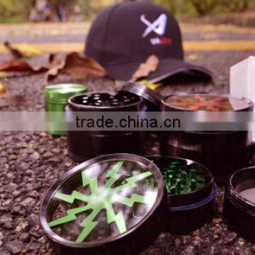 VA 2.5''4parts Aluminum Lightning Grinder, Free Logo, Gift Packaging Box photo-6