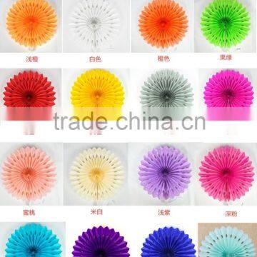 Honeycomb Tissue Paper Fan Decoration Hanging Fan