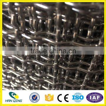 0.55mm wire plain weaving stainless steel crimped wire mesh