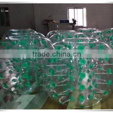 Inflatable human sized soccer bubble/bubble football/loopy ball
