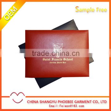 High Quality Handmade Leatherette Paper Diploma Cover