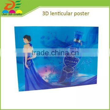 cheap custom made 3D Lenticular alcohol Poster printing