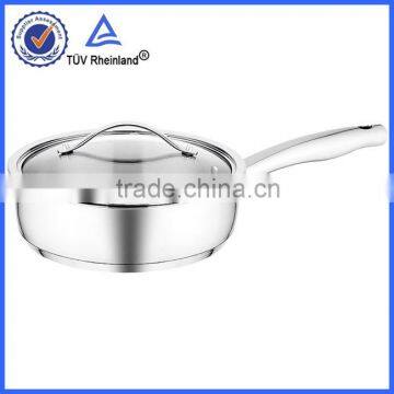 induction cheap big frying pan with 304# cookware
