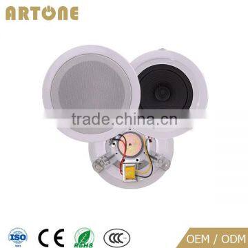 High quality 4" 6W fireproof hifi Coaxial Ceiling Speaker for pa or commercial audio system