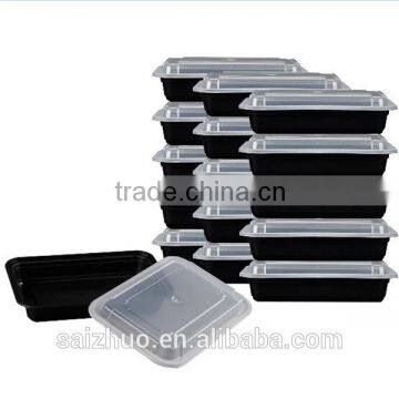 sturdy and durable containers 1 compartment microwave safe food storage container with clear lid