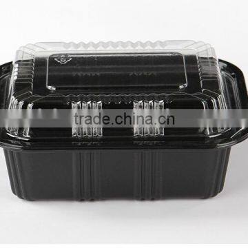 Model Number 805 Small Rectangle PS Black Disposable Sushi to go Box photo-2