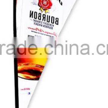 2.8m 3.5m 4.5m Outdoor Advertising printing beach towels Windless flying flags