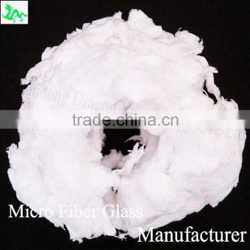 China Super Fine Fiber Glass Wool Manufacturer for Microfiber Glass Filter Paper