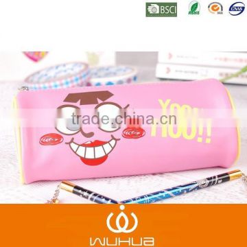 yoohoo smile face pattern print girl pencil case